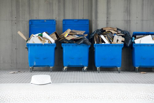 Various types of builders waste materials